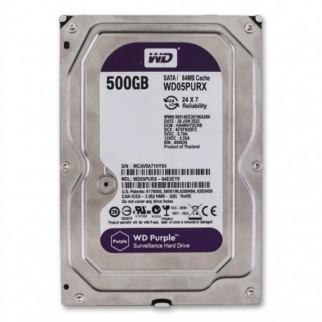 هارد دیسک اینترنال وسترن دیجیتال مدل WD05PURX ظرفیت 500 گیگابایت