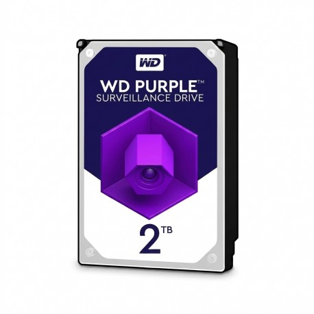 هارد دیسک اینترنال وسترن دیجیتال با رابط SATA 3.0 مدل WD 2TB Purple 64MB SATA 6Gb/s ظرفیت 2 ترابایت