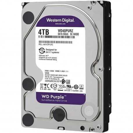 هارد دیسک اینترنال وسترن دیجیتال مدل purple wd40Purz ظرفیت ۴ ترابایت