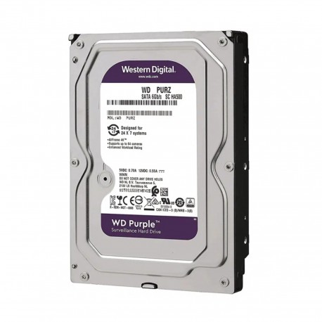 هارد دیسک اینترنال وسترن دیجیتال با رابط SATA 3.0 مدل Wd500purz ظرفیت 500 گیگابایت