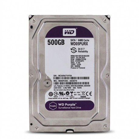 هارد دیسک اینترنال وسترن دیجیتال با رابط SATA مدل WD05PURZ ظرفیت 500 گیگابایت