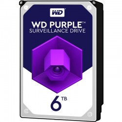هارد دیسک اینترنال وسترن دیجیتال با رابط SATA 3.0 مدل WD 6TB Purple 256MB SATA 6Gb/s ظرفیت 6 ترابایت