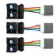 کلید شیشه بالابر بک لایت دار نور آپشن مدل NORA-SWITCH-UNI مناسب برای کوییک، ساینا، تیبا، سهند، اطلس و پراید جدید بسته ۳ عددی