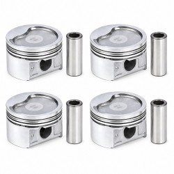 پیستون خودرو تبریز مدل M15 مناسب برای تیبا و کوییک بسته 4 عددی به همراه گژنپین