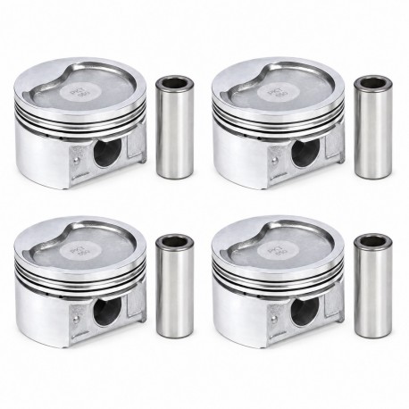 پیستون خودرو تبریز مدل M15 مناسب برای تیبا و کوییک بسته 4 عددی به همراه گژنپین