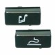 کلید پنل ضبط و جا سیگاری خودرو چیکال مدل P-103&104 مناسب برای پژو پارس بسته 2 عددی