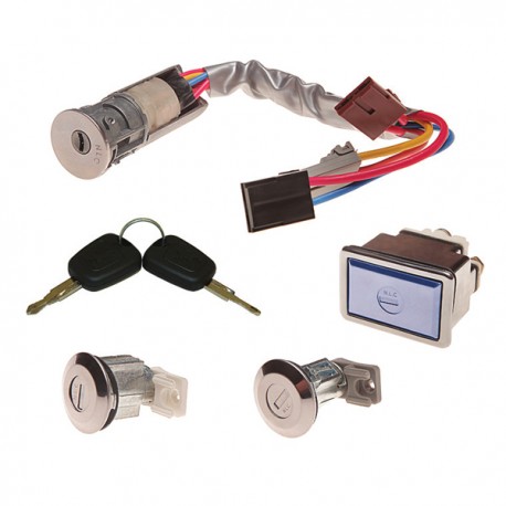 سوئیچ استارت نصیر لوازم کد PG603 مناسب پژو 405 قفل مستطیلی مجموعه 6 عددی