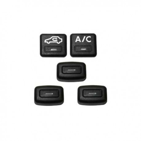 کلید بخاری و کولر خودرو قطعه سازان کبیر مدل KEY-PRS-3057 مناسب برای پژو پارس مجموعه 5 عددی