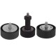 مجموعه کامل غلطک هرزگرد کولر جی ای اس پی کد 3362161718 مدل A-B-C مناسب برای سمند EF7 و سورن EF7 مجموعه 3 عددی