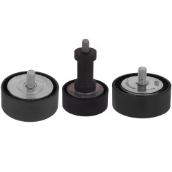 مجموعه کامل غلطک هرزگرد کولر جی ای اس پی کد 3362161718 مدل A-B-C مناسب برای سمند EF7 و سورن EF7 مجموعه 3 عددی