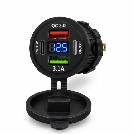 شارژر فندکی خودرو مدل MIT-2U1C