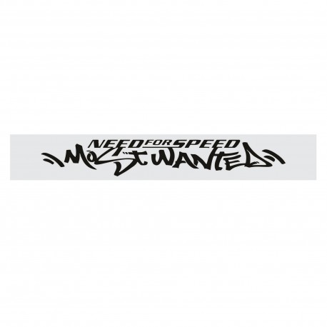 برچسب شیشه خودرو طرح ویندشیلد مدل آفتابگیر-MOST WANTED