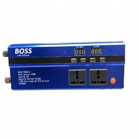 مبدل برق خودرو باس مدل BS123 TYN254-8 ظرفیت 3500 وات