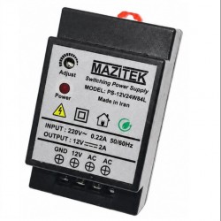 منبع تغذیه 12 ولت 2 آمپر ریلی مازیتک مدل PS-12V24W84L