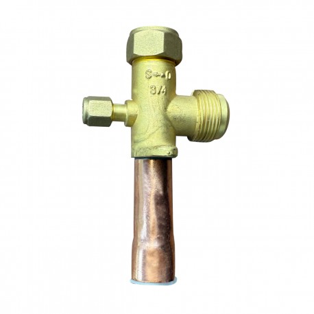 شیرسرویس کولرگازی مدل 3/4 کله صاف مناسب برای گاز R22