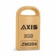 فلش مموری اکسیس مدل ZM204-8GB ظرفیت 8 گیگابایت با بدنه فلزی، مقاومت در برابر آب، ضربه، شوک، لرزش و گرد و غبار