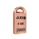 فلش مموری 4 گیگابایت اکسیس مدل ZM204 با رابط USB 2.0 Type-A و بدنه فلزی