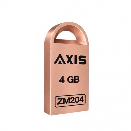 فلش مموری 4 گیگابایت اکسیس مدل ZM204 با رابط USB 2.0 Type-A و بدنه فلزی