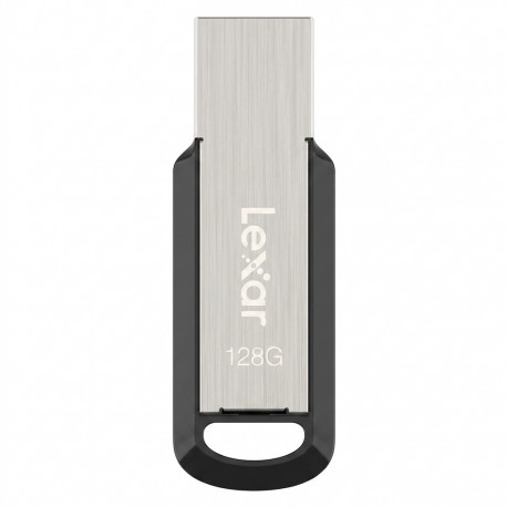 فلش مموری لکسار مدل M400 ظرفیت 128 گیگابایت رابط USB 3.0 مقاوم در برابر ضربه و سازگار با سیستم‌های PC و Mac