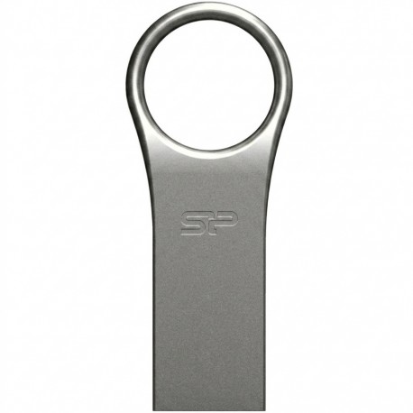 فلش مموری 32 گیگابایت سیلیکون پاور مدل Firma F80 با رابط USB 2.0، بدنه آلیاژ روی بدون درب و مقاوم در برابر شوک و لرزش