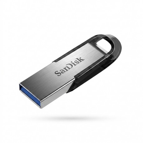 فلش مموری 64 گیگابایت سن دیسک مدل Ultra Flair SDCZ73 با رابط USB سه و بدنه فلزی مقاوم در برابر خش، گرد و غبار، شوک و لرزش