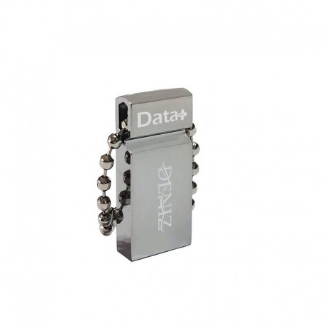فلش مموری 16 گیگابایتی دیتا پلاس مدل DENIZ، با رابط USB 2.0، بدنه فلزی و مقاوم در برابر آب، ضربه و گردوغبار
