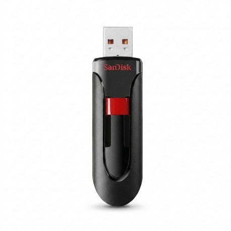 فلش مموری 256 گیگابایت سن دیسک مدل CRUZER GLIDE CZ60 با طراحی کشویی، رابط USB 2.0 و بدنه مقاوم در برابر اثر انگشت و لک