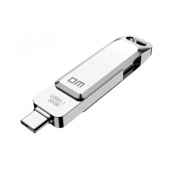 فلش مموری 128 گیگابایتی دی‌ام مدل pd168، دارای درگاه Type-C و USB 3.1، سازگار با ویندوز، Mac OS، لینوکس و OTG