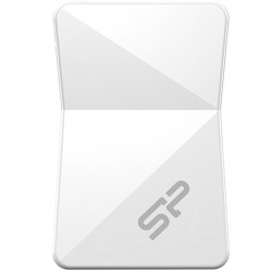 فلش مموری 32 گیگابایتی سیلیکون پاور مدل Touch T08، با رابط USB2.0، سرعت خواندن 15 و سرعت نوشتن 5 مگابیت بر ثانیه، جنس بدنه سخت