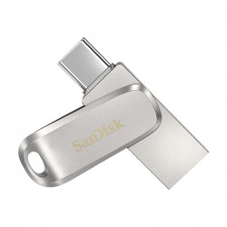 فلش مموری سن دیسک مدل Luxe ظرفیت 32 گیگابایت سرعت خواندن 150 مگابایت بر ثانیه اتصال USB-C طراحی ساده و وزن 19 گرم