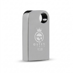 فلش مموری 8 گیگابایت کوئین تک مدل CELL با رابط USB 2.0، طراحی فشرده و مقاومت در برابر آب، ضربه، لرزش و گرد و غبار