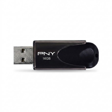فلش مموری 16 گیگابایتی پی ان وای مدل ATTACHE 4 با رابط USB 2.0، طراحی کشویی و بدنه پلاستیکی ضد خش
