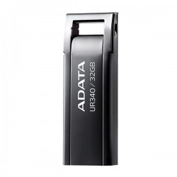 فلش مموری 128 گیگابایتی ای دیتا مدل UR340، با بدنه فلزی و پورت USB 3.1، مقاوم در برابر شوک و لرزش