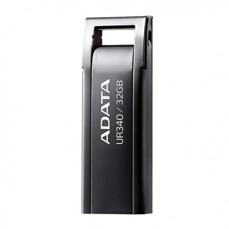 فلش مموری 128 گیگابایتی ای دیتا مدل UR340، با بدنه فلزی و پورت USB 3.1، مقاوم در برابر شوک و لرزش