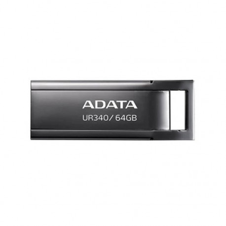 فلش مموری 64 گیگابایتی دیتا مدل UR340، با رابط USB Type-A و استاندارد USB 3.2 Gen2، بدنه فلزی