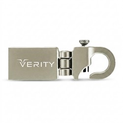 فلش مموری 64 گیگابایت وریتی مدل V806 با رابط USB 2.0 و Type-A، بدنه فلزی مقاوم در برابر آب و ضربه
