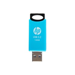 فلش مموری 128 گیگابایتی اچ‌پی مدل 712W با رابط USB 3.2 Gen1 از نوع USB Type-A، بدنه پلاستیکی و استانداردهای CE، FCC و BSMI