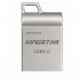 فلش مموری 64 گیگابایتی کینگ استار مدل KS233، با رابط USB Type-A، استاندارد USB 2.0 و بدنه فلزی