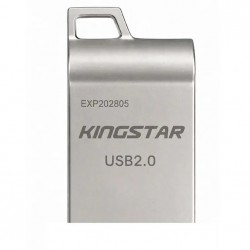 فلش مموری 64 گیگابایتی کینگ استار مدل KS233، با رابط USB Type-A، استاندارد USB 2.0 و بدنه فلزی
