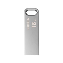 فلش مموری 16 گیگابایتی کیوکسیا مدل U366، با رابط USB 3.2، بدنه فلزی، دارای حلقه اتصال
