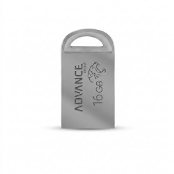 فلش مموری 16 گیگابایت ادونس مدل M-102 با رابط USB Type-A نسخه 2.0، بدنه فلزی و شیار اتصال بند
