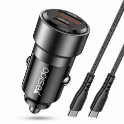 شارژر فندکی 60 وات یسیدو مدل Y55 به همراه کابل USB-C