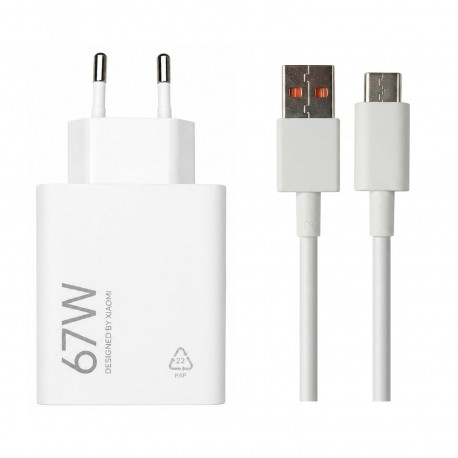 شارژر دیواری 67 وات مدل MDY-15-ET به همراه کابل تبدیل USB به USB-C