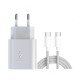 شارژر دیواری 25 وات مدل PD3.0 به همراه کابل USB-C