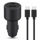شارژر فندکی 67 وات دو پورت شیائومی مدل CC07ZM به همراه کابل شارژ USB-C به طول 1 متر