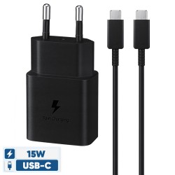 شارژر دیواری 15 وات سامسونگ مدل EP-T1510 به همراه کابل تبدیل USB-C