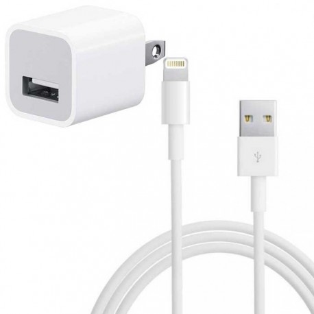 شارژر دیواری مدل iphone x به همراه کابل تبدیل لایتنینگ