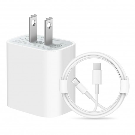 شارژر دیواری 20 وات مدل IPHONE 14 PRO MAXX به همراه کابل لایتنینگ