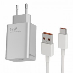 شارژر دیواری 67 وات واینر مدل Note 13 Pro به همراه کابل USB-C