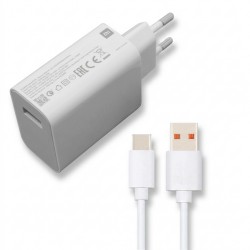 شارژر شیائومی مدل Poco x3 pro super fast turbo به همراه کابل تبدیل usb-c